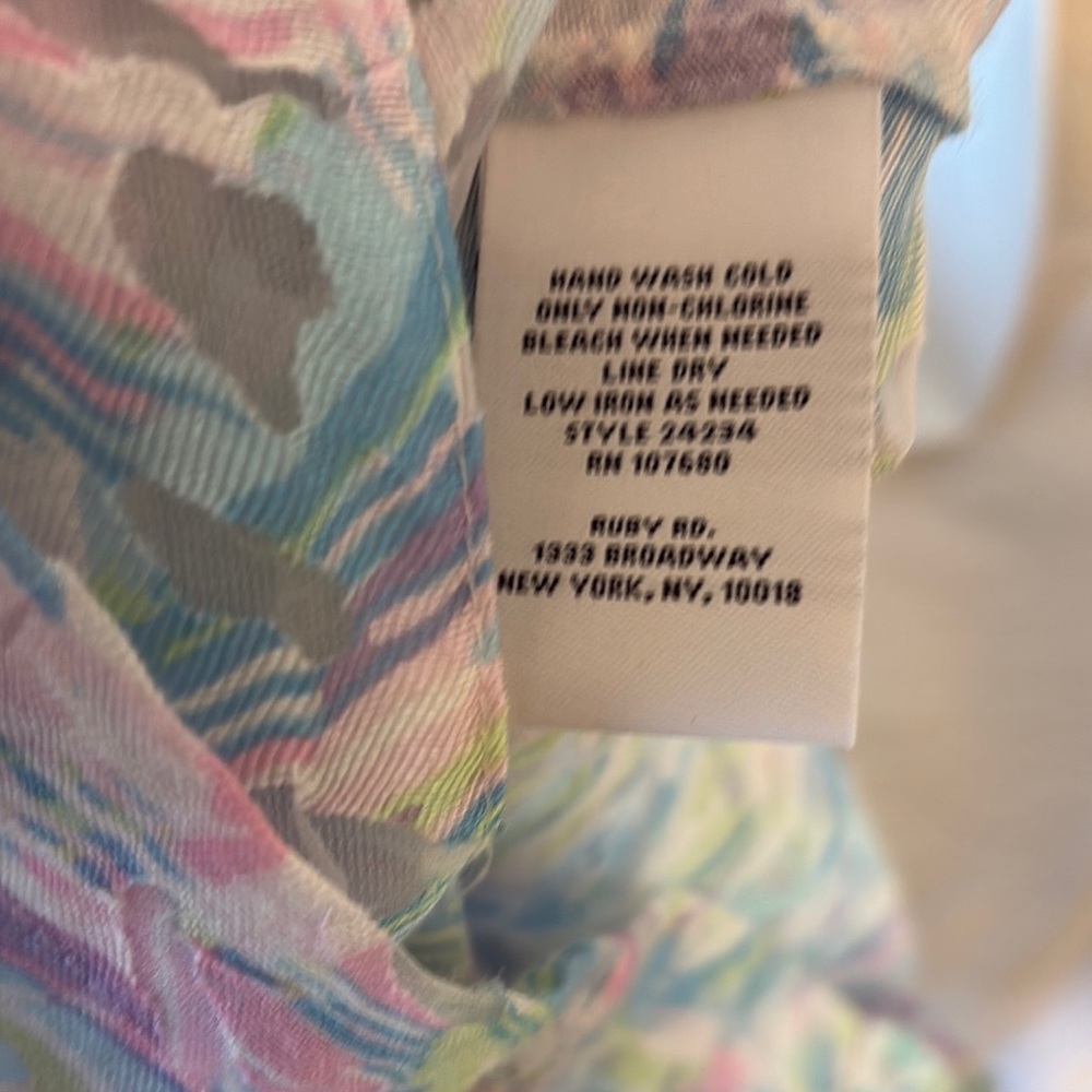 Ruby Rd. Multicolor Abstract Print Top - image 7